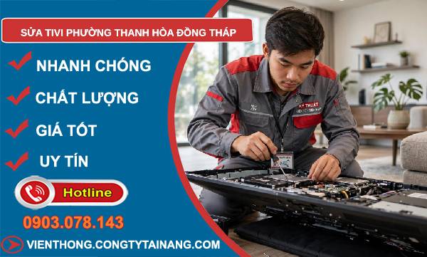 Sửa tivi phường Thanh Hòa Đồng Tháp giá rẻ