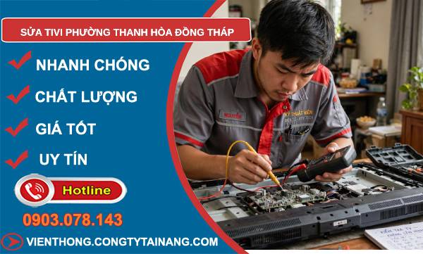 Sửa tivi phường Thanh Hòa Đồng Tháp
