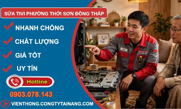 Sửa tivi phường Thới Sơn Đồng Tháp