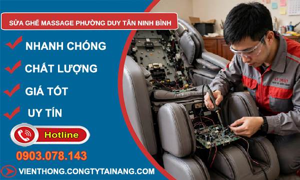 sửa ghế massage phường Duy Tân Ninh Bình