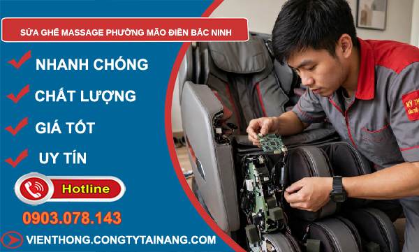 sửa ghế massage phường Mão Điền Bắc Ninh