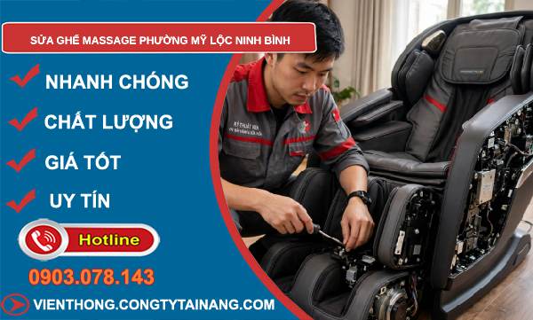 sửa ghế massage phường Mỹ Lộc Ninh Bình