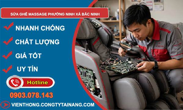 sửa ghế massage phường Ninh Xá Bắc Ninh