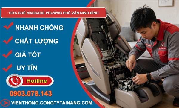 sửa ghế massage phường Phù Vân Ninh Bình