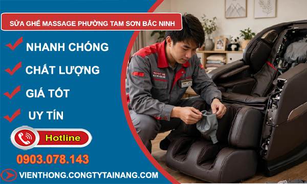 sửa ghế massage phường Tam Sơn Bắc Ninh