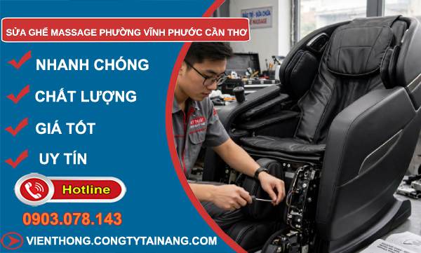 sửa ghế massage phường Vĩnh Phước Cần Thơ