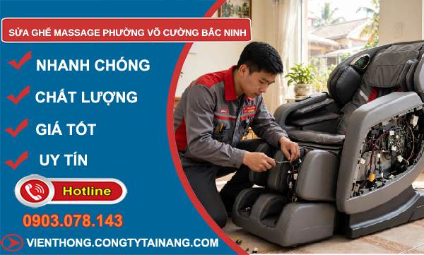 sửa ghế massage phường Võ Cường Bắc Ninh