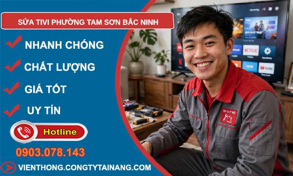 sửa tivi phường Tam Sơn