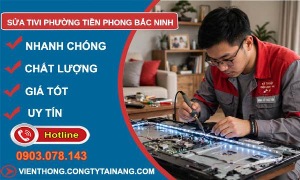 sửa tivi phường Tiền Phong