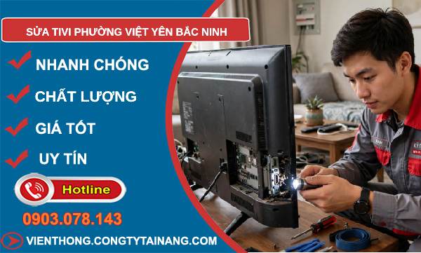 sửa tivi phường Việt Yên Bắc Ninh
