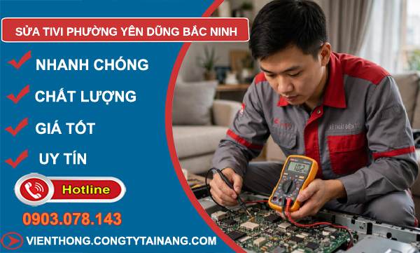sửa tivi phường Yên Dũng