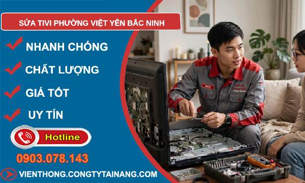sửa tivi Việt Yên