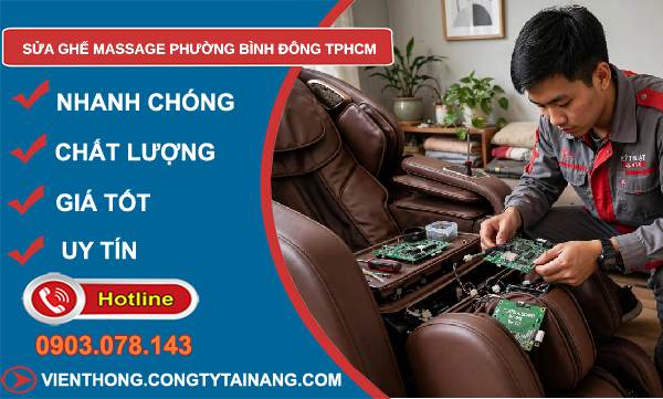 sửa ghế massage Bình Đông