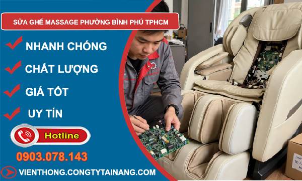 sửa ghế massage Bình Phú