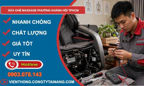sửa ghế massage Khánh Hội