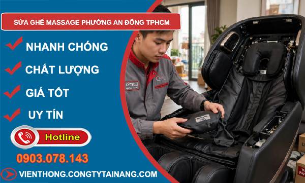 sửa ghế massage phường An Đông TPHCM