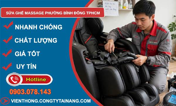 sửa ghế massage phường Bình Đông