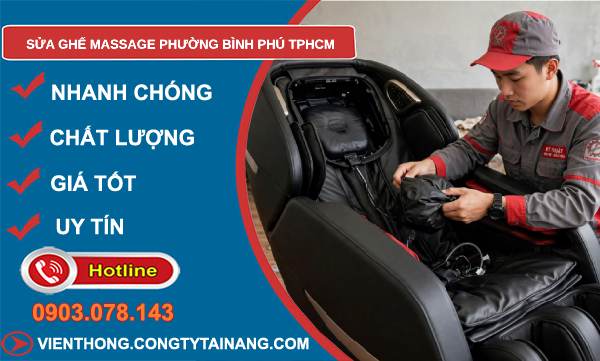 sửa ghế massage phường Bình Phú