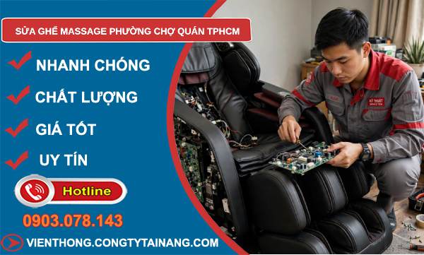 sửa ghế massage phường Chợ Quán TPHCM