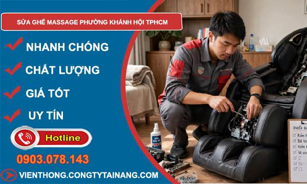 sửa ghế massage phường Khánh Hội TPHCM