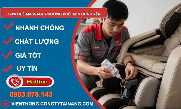 sửa ghế massage phường Phố Hiến Hưng Yên