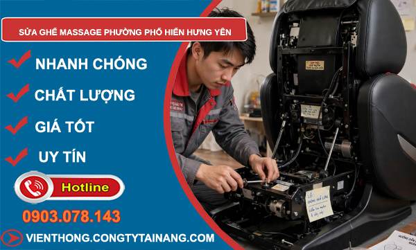 sửa ghế massage phường Phố Hiến