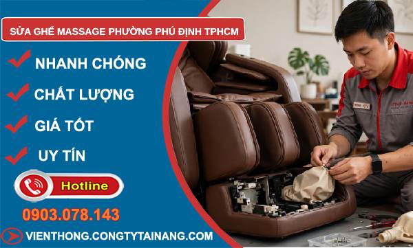 sửa ghế massage phường Phú Định