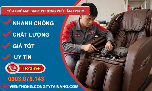 sửa ghế massage phường Phú Lâm