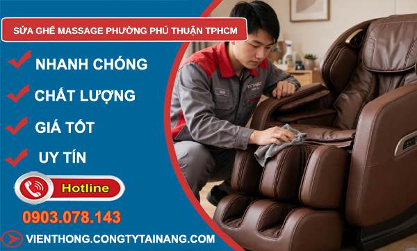 sửa ghế massage phường Phú Thuận