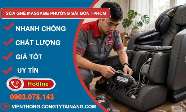 sửa ghế massage phường Sài Gòn TPHCM