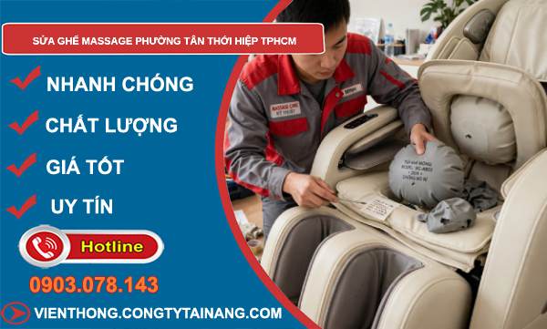 sửa ghế massage phường Tân Thới Hiệp TPHCM