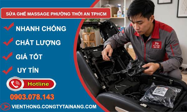 sửa ghế massage phường Thới An TPHCM