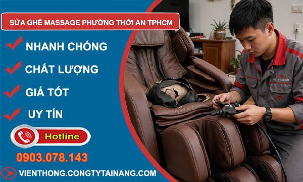 sửa ghế massage phường Thới An