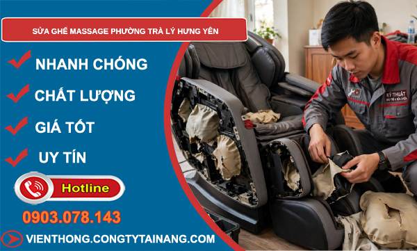 sửa ghế massage phường Trà Lý