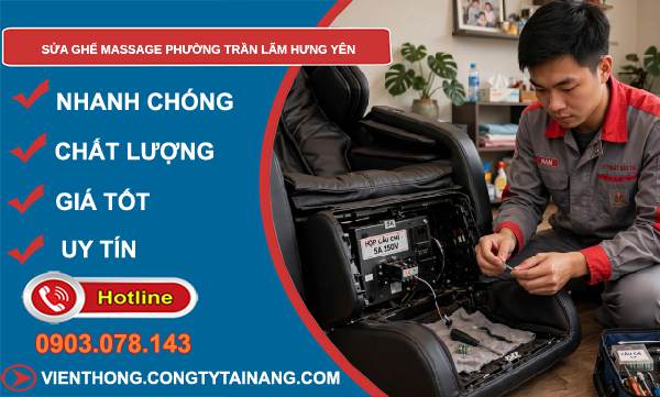 sửa ghế massage phường Trần Lãm Hưng Yên