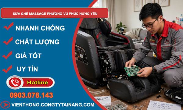 sửa ghế massage phường Vũ Phúc Hưng Yên
