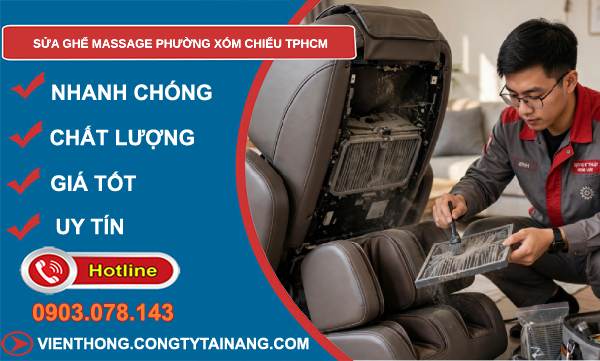 sửa ghế massage phường Xóm Chiếu TPHCM