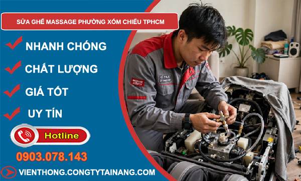 sửa ghế massage phường Xóm Chiếu