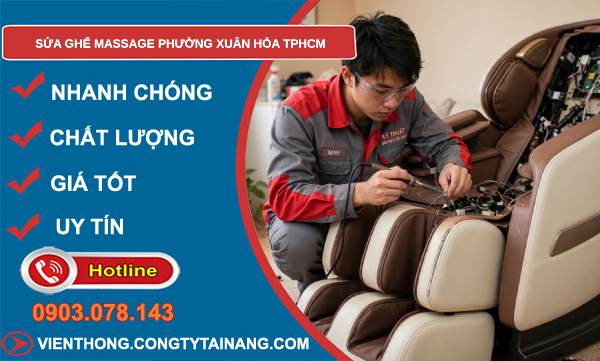 sửa ghế massage phường Xuân Hòa TPHCM