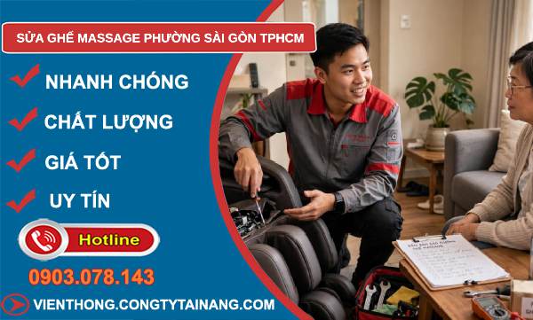 sửa ghế massage Sài Gòn
