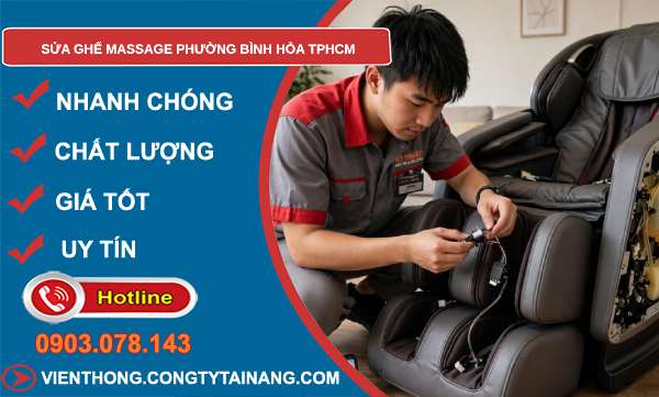 sửa ghế massage phường Bình Hòa TPHCM