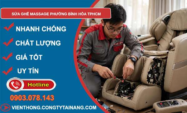 sửa ghế massage phường Bình Hòa