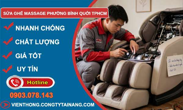 sửa ghế massage phường Bình Quới TPHCM