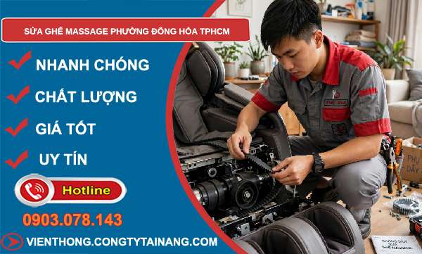 sửa ghế massage phường Đông Hòa TPHCM