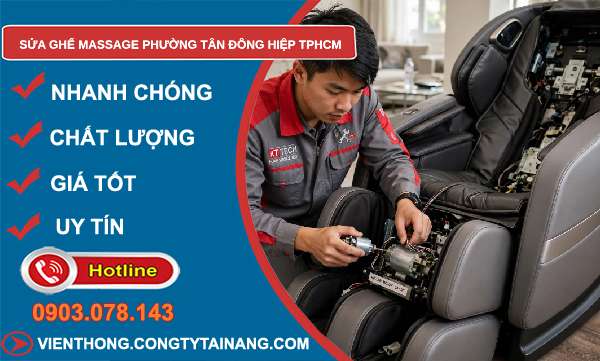 sửa ghế massage phường Tân Đông Hiệp TPHCM
