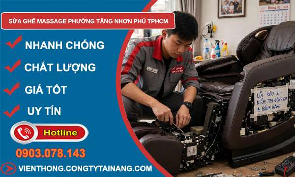 sửa ghế massage phường Tăng Nhơn Phú