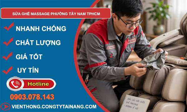 sửa ghế massage phường Tây Nam TPHCM
