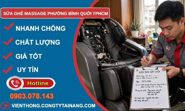 sửa ghế massage tại Bình Quới