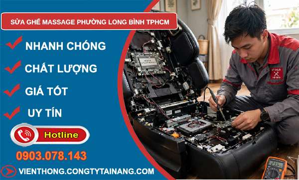 sửa ghế massage tại Long Bình