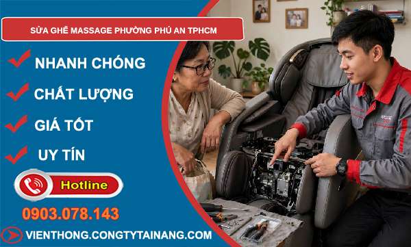 sửa ghế massage tại Phú An